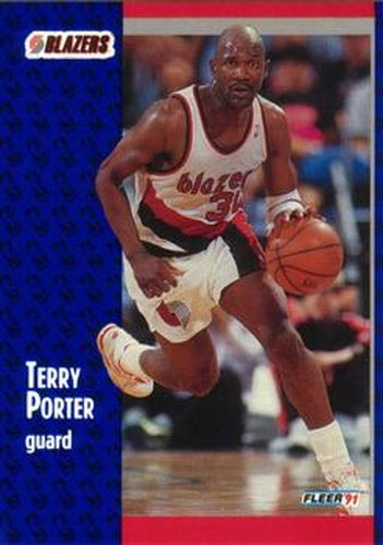 #171 Terry Porter - Portland Trail Blazers - 1991-92 Fleer Basketball