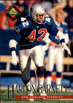 #171 Harlon Barnett - New England Patriots - 1994 Pro Line Live Football