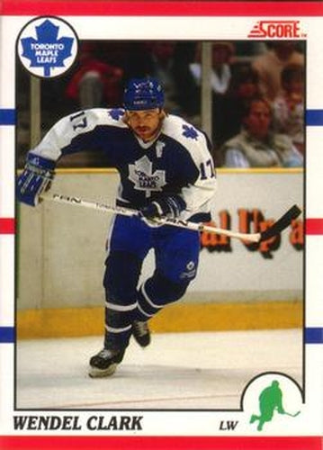 #171 Wendel Clark - Toronto Maple Leafs - 1990-91 Score Canadian Hockey