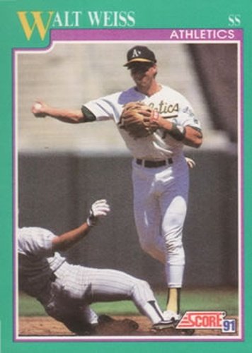 #171 Walt Weiss - Oakland Athletics - 1991 Score Baseball