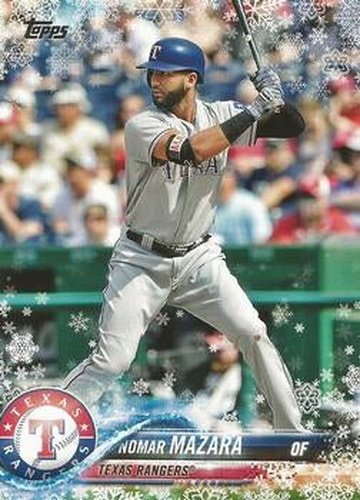 #HMW171 Nomar Mazara - Texas Rangers - 2018 Topps Holiday Baseball