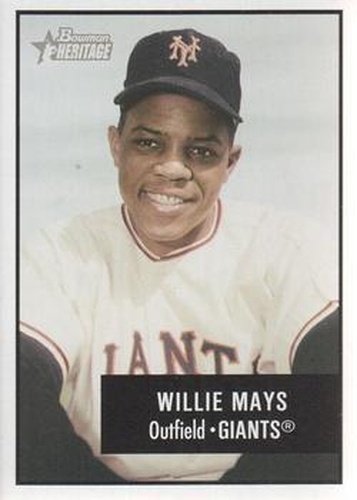 #171a Willie Mays - New York Giants - 2003 Bowman Heritage Baseball
