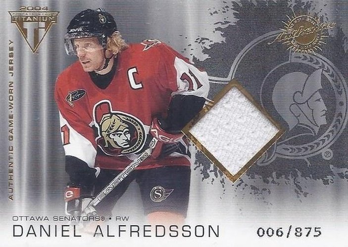 #172 Daniel Alfredsson - Ottawa Senators - 2003-04 Pacific Private Stock Titanium Hockey