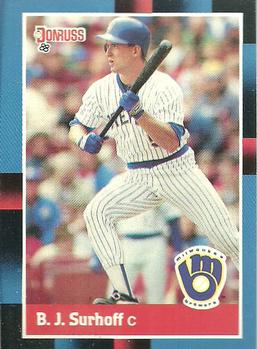 #172 B.J. Surhoff - Milwaukee Brewers - 1988 Donruss Baseball