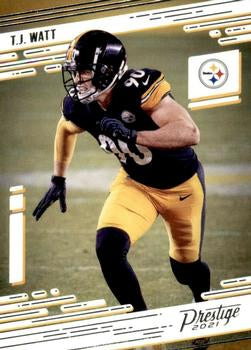 #172 T.J. Watt - Pittsburgh Steelers - 2021 Panini Prestige Football
