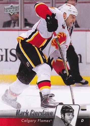 #172 Mark Giordano - Calgary Flames - 2010-11 Upper Deck Hockey