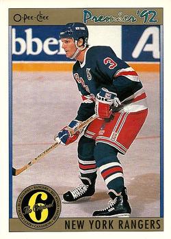 #172 James Patrick - New York Rangers - 1991-92 O-Pee-Chee Premier Hockey
