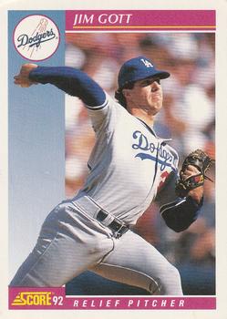 #172 Jim Gott - Los Angeles Dodgers - 1992 Score Baseball