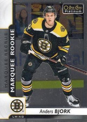 #172 Anders Bjork - Boston Bruins - 2017-18 O-Pee-Chee Platinum Hockey
