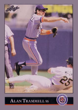 #172 Alan Trammell - Detroit Tigers - 1992 Leaf Baseball