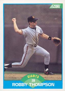 #172 Robby Thompson - San Francisco Giants - 1989 Score Baseball