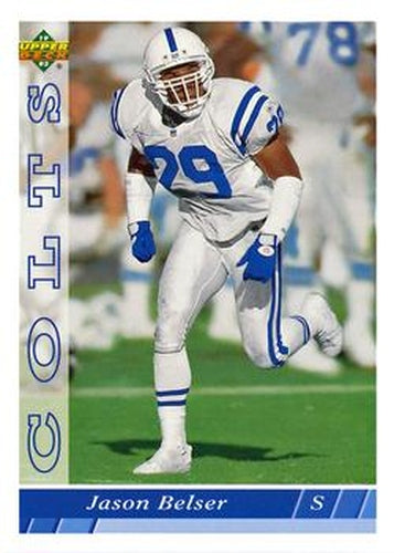 #172 Jason Belser - Indianapolis Colts - 1993 Upper Deck Football