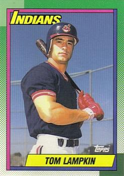 #172 Tom Lampkin - Cleveland Indians - 1990 Topps Baseball