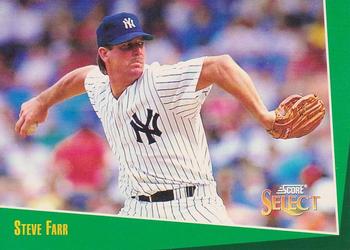 #172 Steve Farr - New York Yankees - 1993 Select Baseball