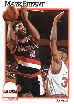 #172 Mark Bryant - Portland Trail Blazers - 1991-92 Hoops Basketball
