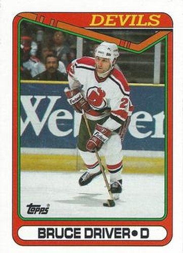 #172 Bruce Driver - New Jersey Devils - 1990-91 Topps Hockey