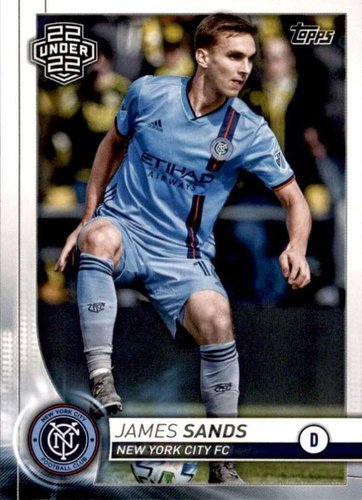 #172 James Sands - New York City FC - 2020 Topps MLS Soccer