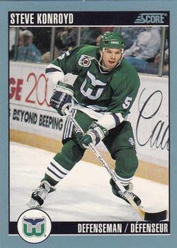 #172 Steve Konroyd - Hartford Whalers - 1992-93 Score Canadian Hockey