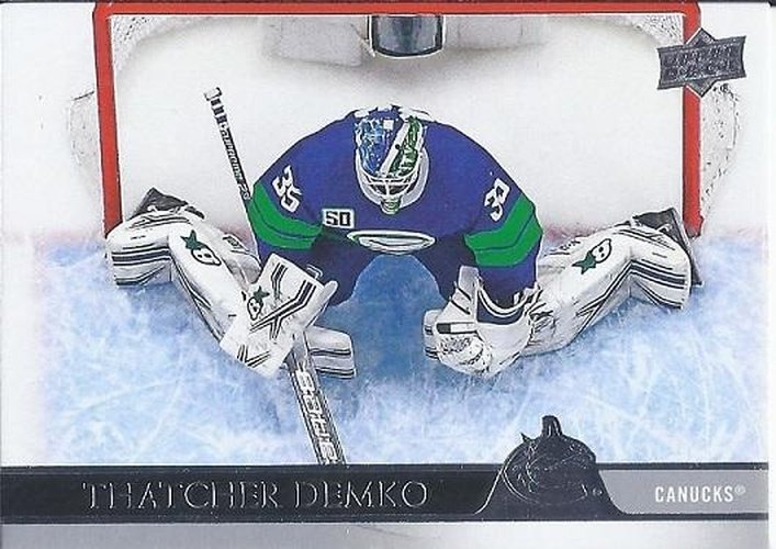 #172 Thatcher Demko - Vancouver Canucks - 2020-21 Upper Deck Hockey