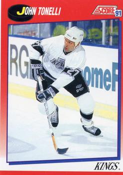 #172 John Tonelli - Los Angeles Kings - 1991-92 Score Canadian Bilingual Hockey