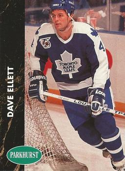 #172 Dave Ellett - Toronto Maple Leafs - 1991-92 Parkhurst Hockey