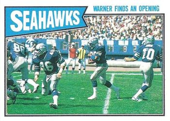 #172 Curt Warner - Seattle Seahawks - 1987 Topps Football