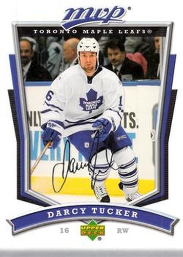 #172 Darcy Tucker - Toronto Maple Leafs - 2007-08 Upper Deck MVP Hockey
