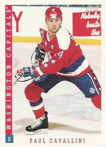 #172 Paul Cavallini - Washington Capitals - 1993-94 Score Canadian Hockey