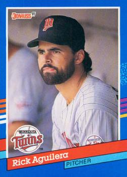 #172 Rick Aguilera - Minnesota Twins - 1991 Donruss Baseball