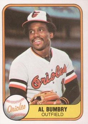 #172 Al Bumbry - Baltimore Orioles - 1981 Fleer Baseball
