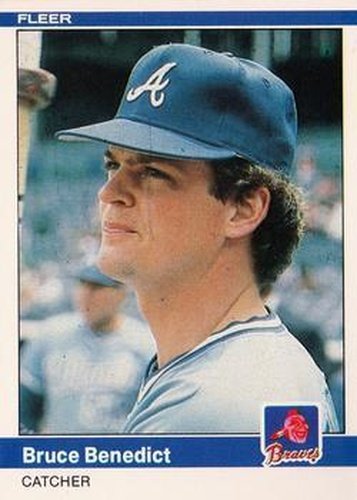 #172 Bruce Benedict - Atlanta Braves - 1984 Fleer Baseball