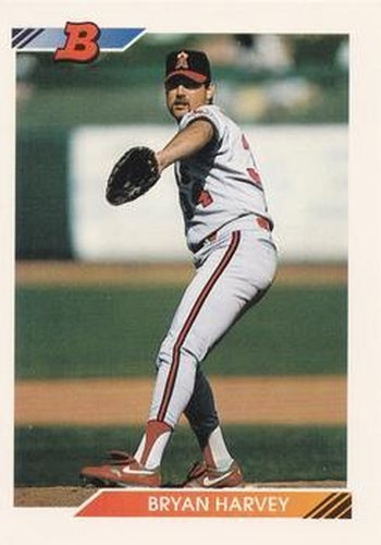 #172 Bryan Harvey - California Angels - 1992 Bowman Baseball