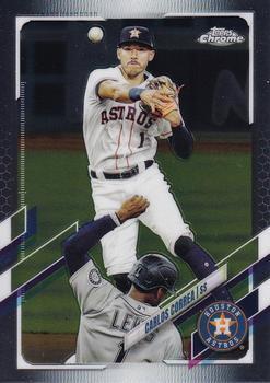 #172 Carlos Correa - Houston Astros - 2021 Topps Chrome Baseball