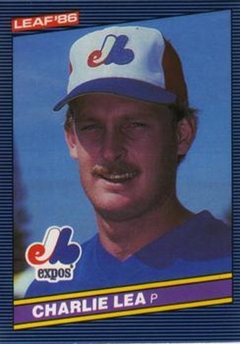 #172 Charlie Lea - Montreal Expos - 1986 Leaf Baseball