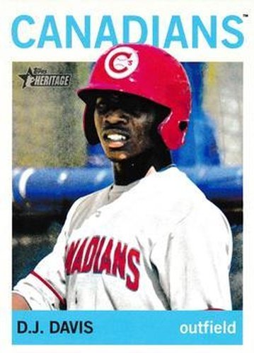 #172 D.J. Davis - Vancouver Canadians - 2013 Topps Heritage Minor League Baseball