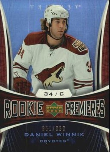 #172 Daniel Winnik - Phoenix Coyotes - 2007-08 Upper Deck Trilogy Hockey