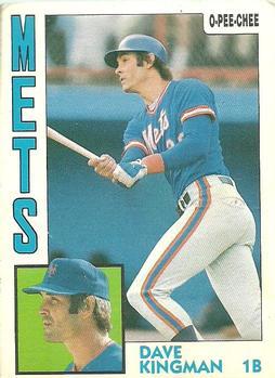 #172 Dave Kingman - New York Mets - 1984 O-Pee-Chee Baseball