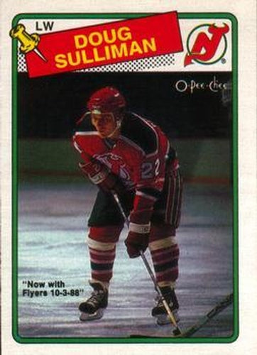 #172 Doug Sulliman - New Jersey Devils - 1988-89 O-Pee-Chee Hockey