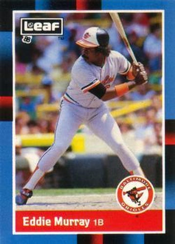 #172 Eddie Murray - Baltimore Orioles - 1988 Leaf Baseball
