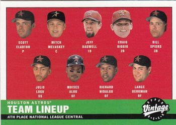 #172 Houston Astros - Houston Astros - 2001 Upper Deck Vintage Baseball