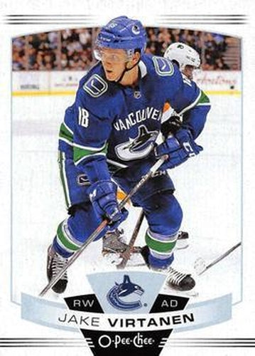 #172 Jake Virtanen - Vancouver Canucks - 2019-20 O-Pee-Chee Hockey