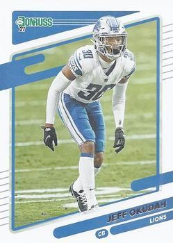 #172 Jeff Okudah - Detroit Lions - 2021 Donruss Football