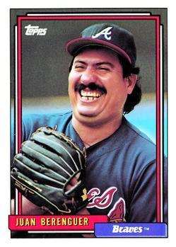 #172 Juan Berenguer - Atlanta Braves - 1992 Topps Baseball