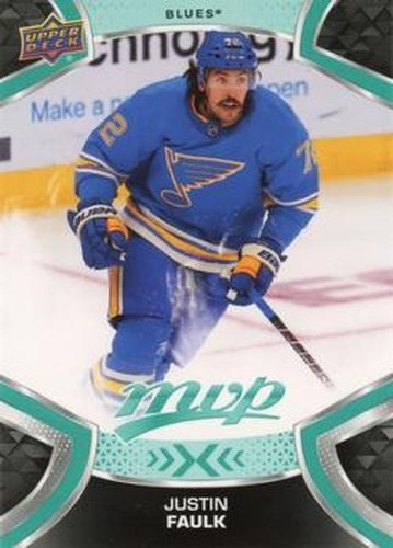 #172 Justin Faulk - St. Louis Blues - 2021-22 Upper Deck MVP Hockey