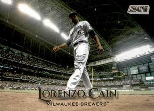 #172 Lorenzo Cain - Milwaukee Brewers - 2019 Stadium Club Baseball