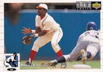 #172 Manuel Lee - Texas Rangers - 1994 Collector's Choice Baseball
