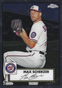 #172 Max Scherzer - Washington Nationals - 2021 Topps Chrome Platinum Anniversary Baseball