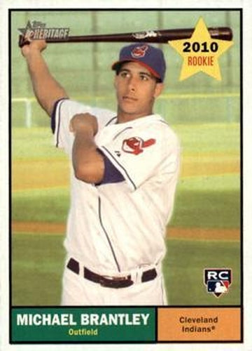 #172 Michael Brantley - Cleveland Indians - 2010 Topps Heritage Baseball