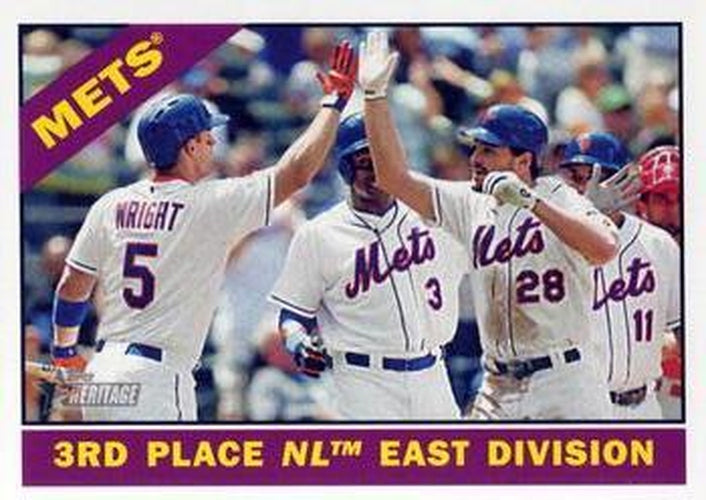 #172 3rd Place NL East Division New York Mets - New York Mets - 2015 Topps Heritage Baseball