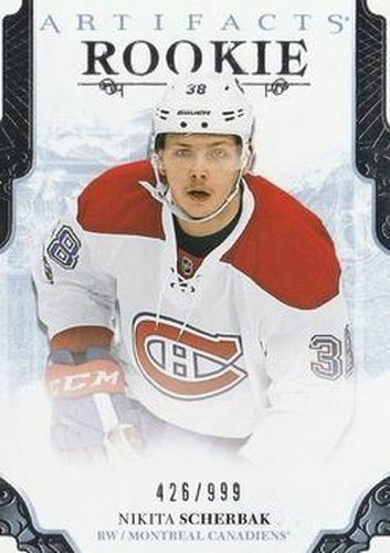 #172 Nikita Scherbak - Montreal Canadiens - 2017-18 Upper Deck Artifacts Hockey